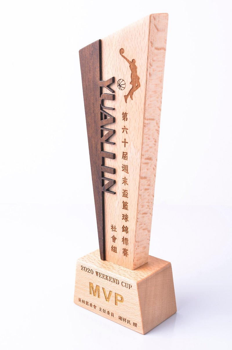 [Customized wooden trophy│including laser engraving] trophy customized medal log trophy wooden trophy - Other - Wood 