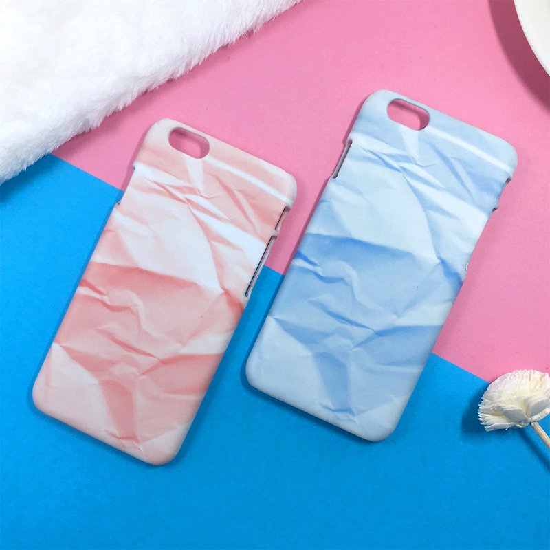 2016 baby blue paper couple shell -Iphone 6 / 6s original phone shell / protective sleeve / Valentine's Day gift - เคส/ซองมือถือ - พลาสติก สึชมพู