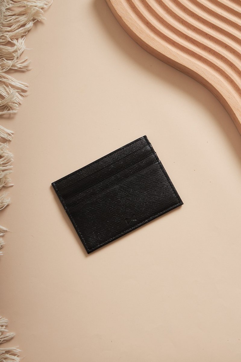 CARD HOLDER in BLACK color - Wallets - Genuine Leather Black
