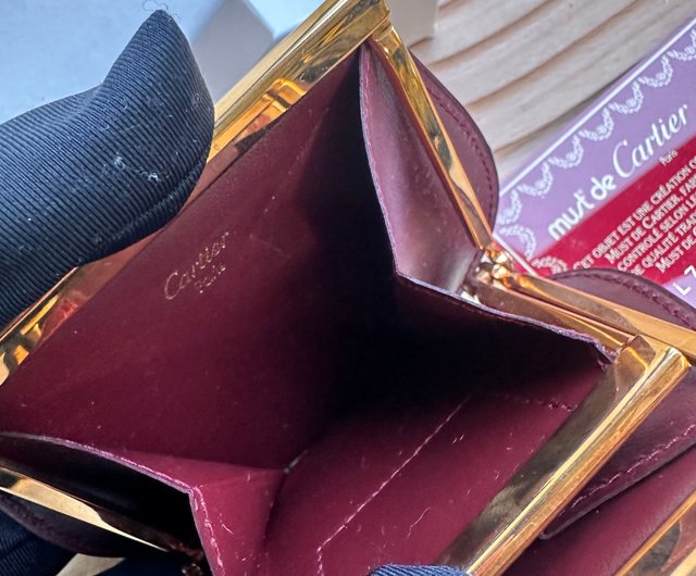 【最終】 Cartier/カルティエコインケースバーガンディ美品 最終】 Cartier/カルティエコインケースバーガンディ美品