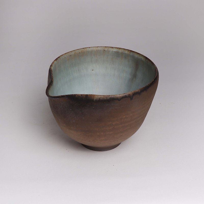 Mingya Kiln l Bronze Grey and Blue Double Hanging Glazed Tea Sea - Teapots & Teacups - Pottery Multicolor