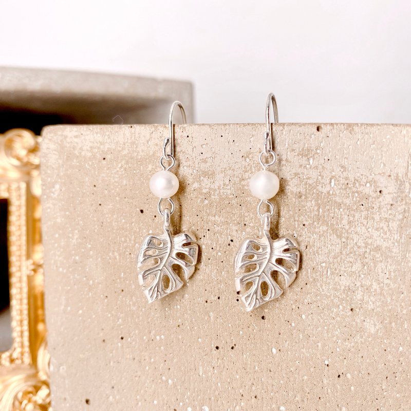 Leave Silver 925 Earring - Earrings & Clip-ons - Sterling Silver Silver