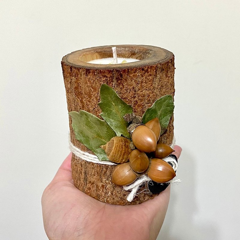 青櫟剛原木樹脂蠟燭-60g - 香氛蠟燭/燭台 - 蠟 
