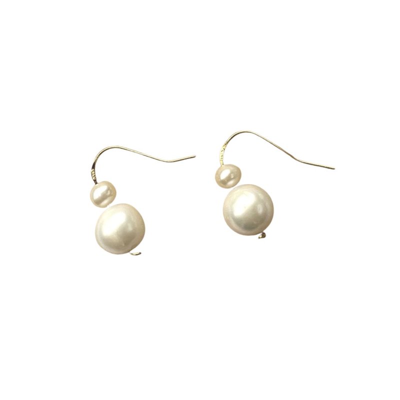 Fantasy natural freshwater pearl bubble ear hooks/earrings - Earrings & Clip-ons - Pearl 