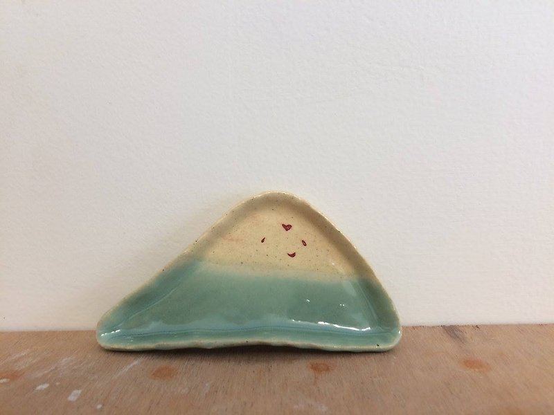 小山平盤 - 花瓶/陶器 - 陶 綠色