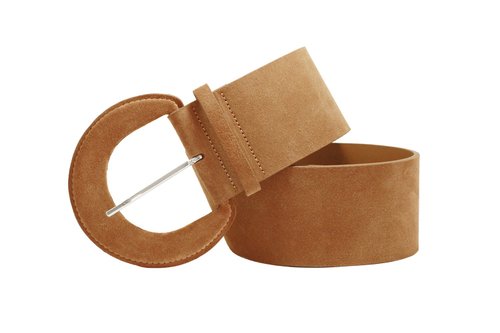 Wide beige belt, womens beige belt, beige waist belt, wide belt, suede belt  - Shop LALEAS Belts - Pinkoi