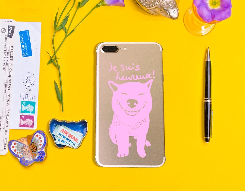 Small Talk Static Sticker/Dog - Tablet & Laptop Cases - Plastic Multicolor