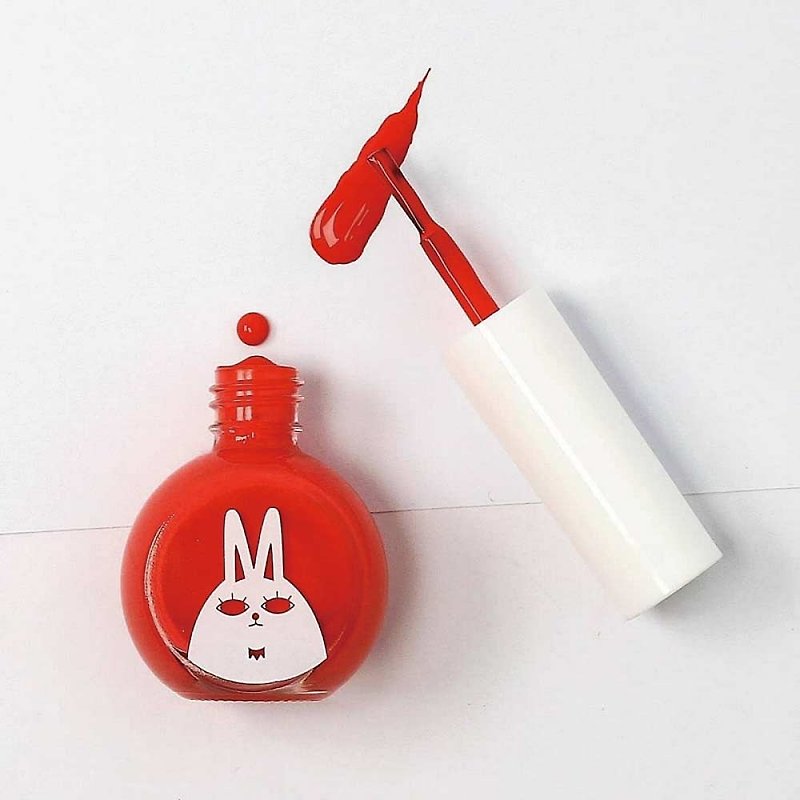 韓國 recipebox 韓兔可撕式水性兒童指甲油－櫻桃紅 - 指甲油/指甲貼 - 其他材質 