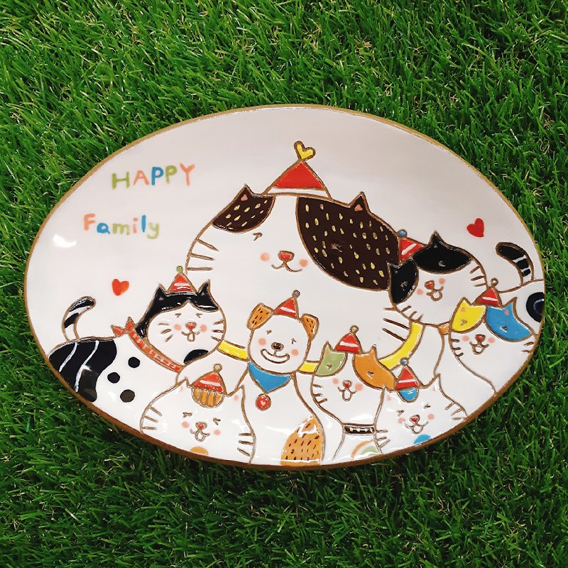 [Red Hat Limited] Cat Little Prince - Happy Family - Pottery & Ceramics - Pottery 