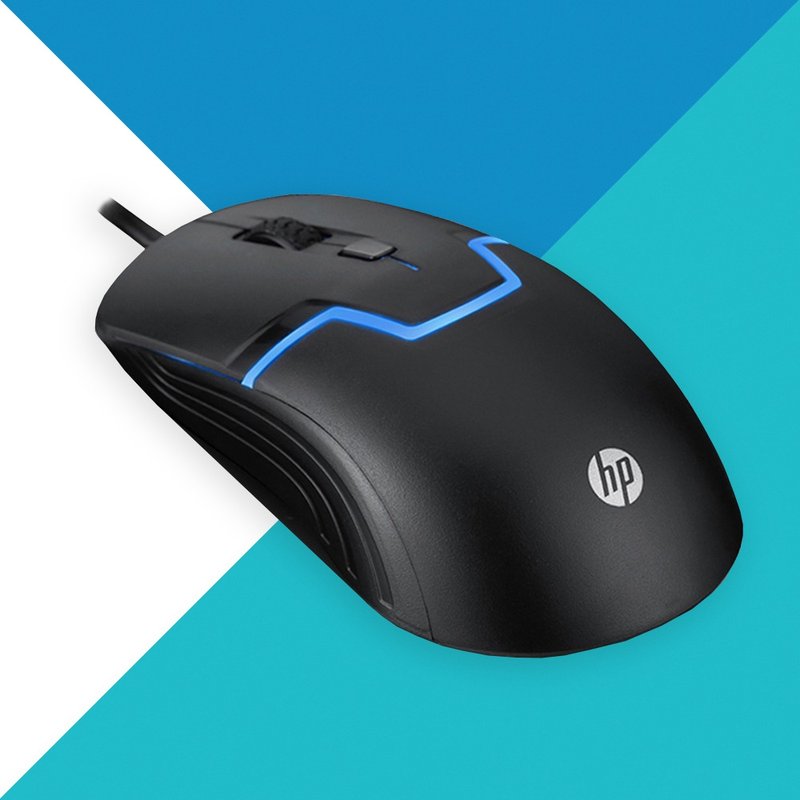 HP wired mouse m100 - อุปกรณ์เสริมคอมพิวเตอร์ - พลาสติก สีดำ