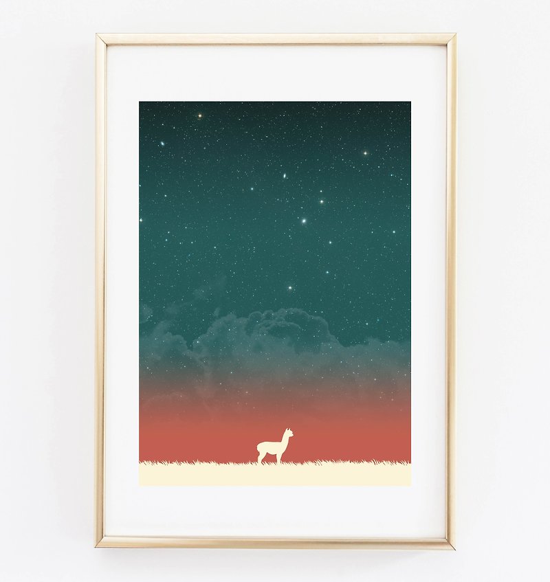 alpaca customizable posters - Wall Décor - Paper 