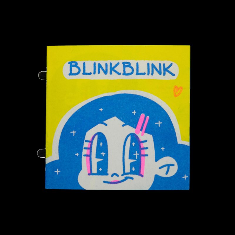 Blink Wink Zine Riso Print Risograph Original Independent Illustration Monster Workshop - Other - Paper Multicolor