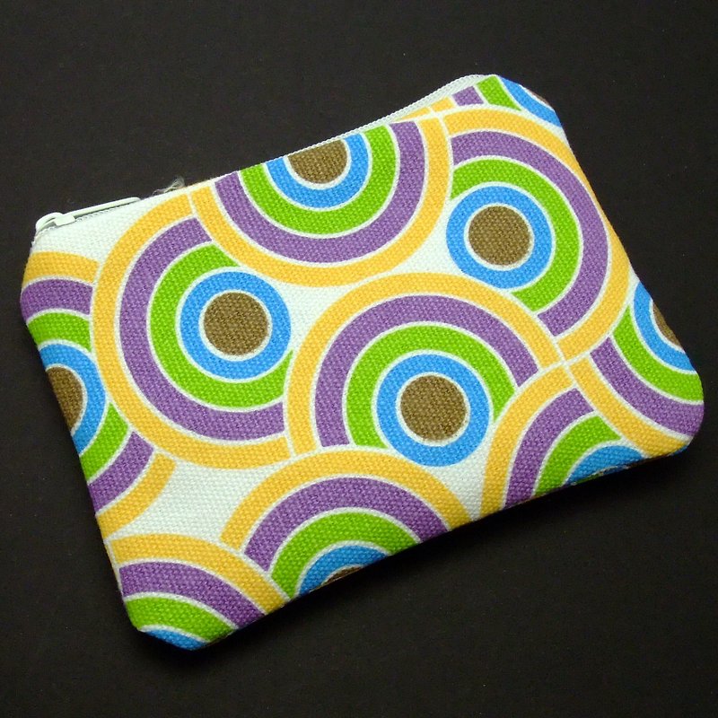 Zipper pouch / coin purse (padded) (ZS-93) - Coin Purses - Cotton & Hemp Multicolor