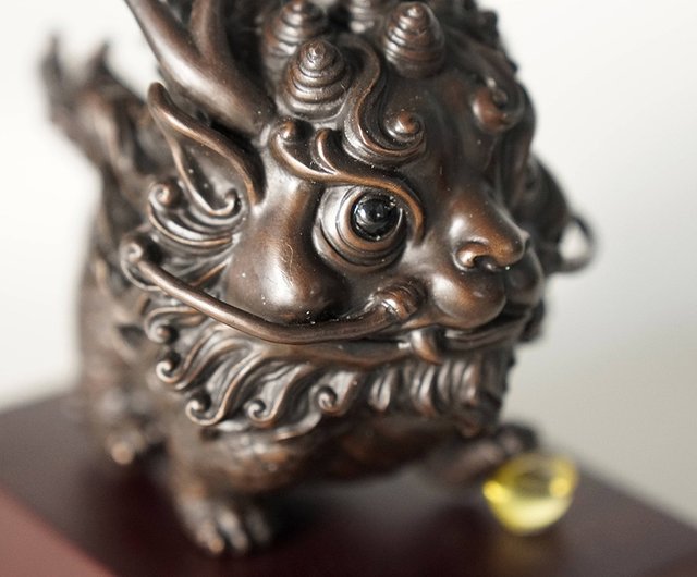 工芸品如意貨貔貅銅貔貅の装飾品 中国古美術 貔貅 嘉慶通