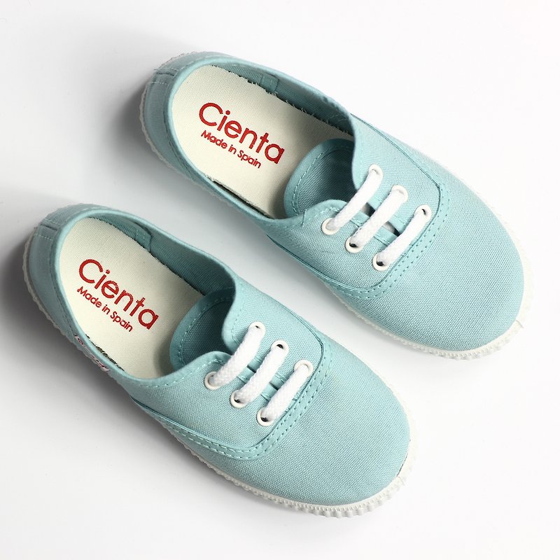 西班牙國民帆布鞋 CIENTA 52000 50淡藍色 大童、女鞋尺寸 - 女款休閒鞋 - 棉．麻 藍色
