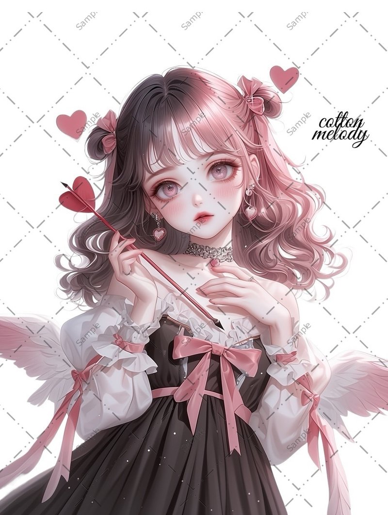 original sticker no.1386 人物ステッカー オリジナルステッカー 人物ステッカー 女の子ステッカー オリジナル人物ステッカー - 貼紙 - 紙 
