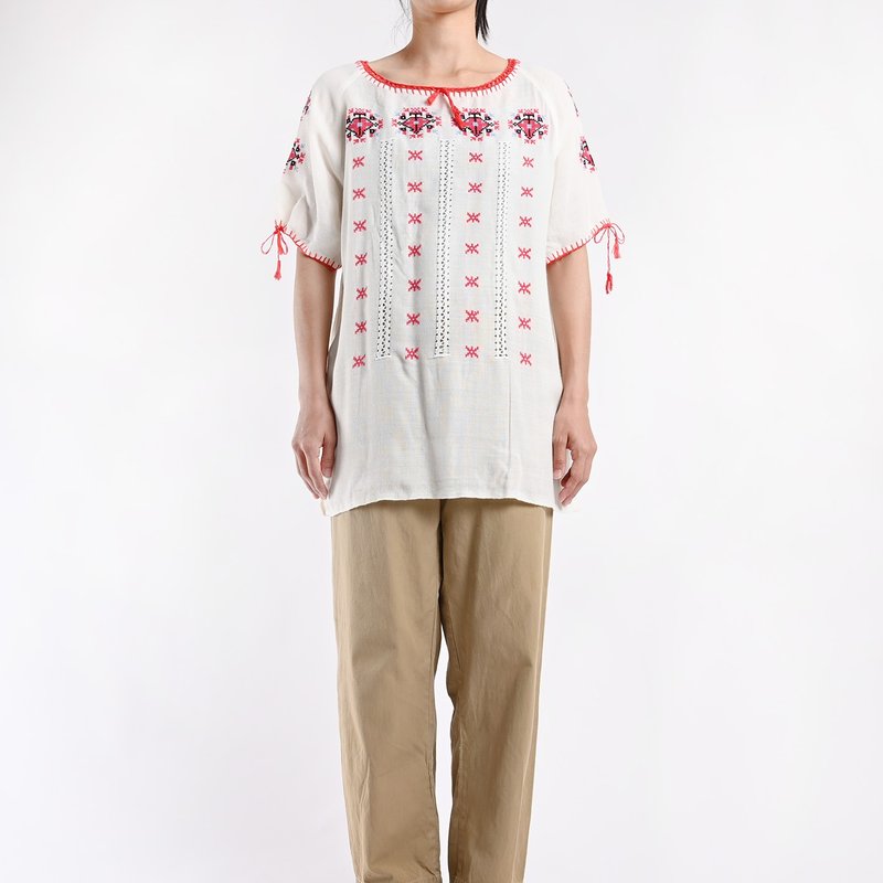 Vintage 刺繡上衣 / 墨西哥刺繡、刺繡洋裝、圖騰上衣 - 洋裝/連身裙 - 棉．麻 多色