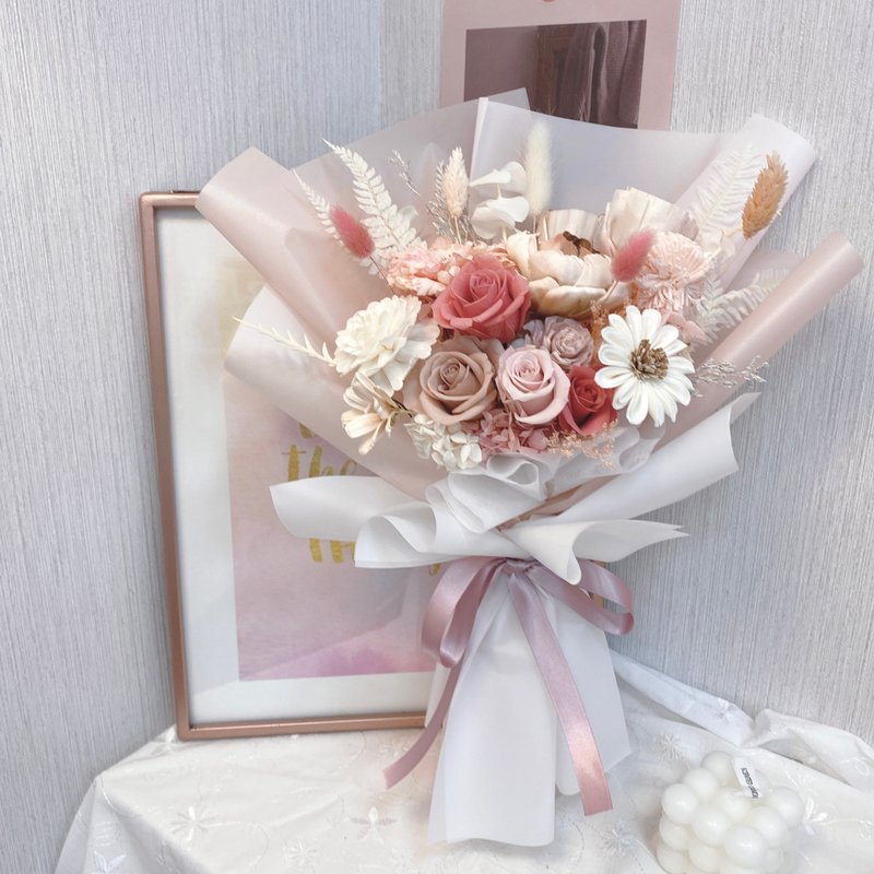 [Romantic Story] Dream Secret Immortal Bouquet Customized Immortal Flowers Valentine’s Day Wedding Dried Flowers - Dried Flowers & Bouquets - Plants & Flowers Multicolor