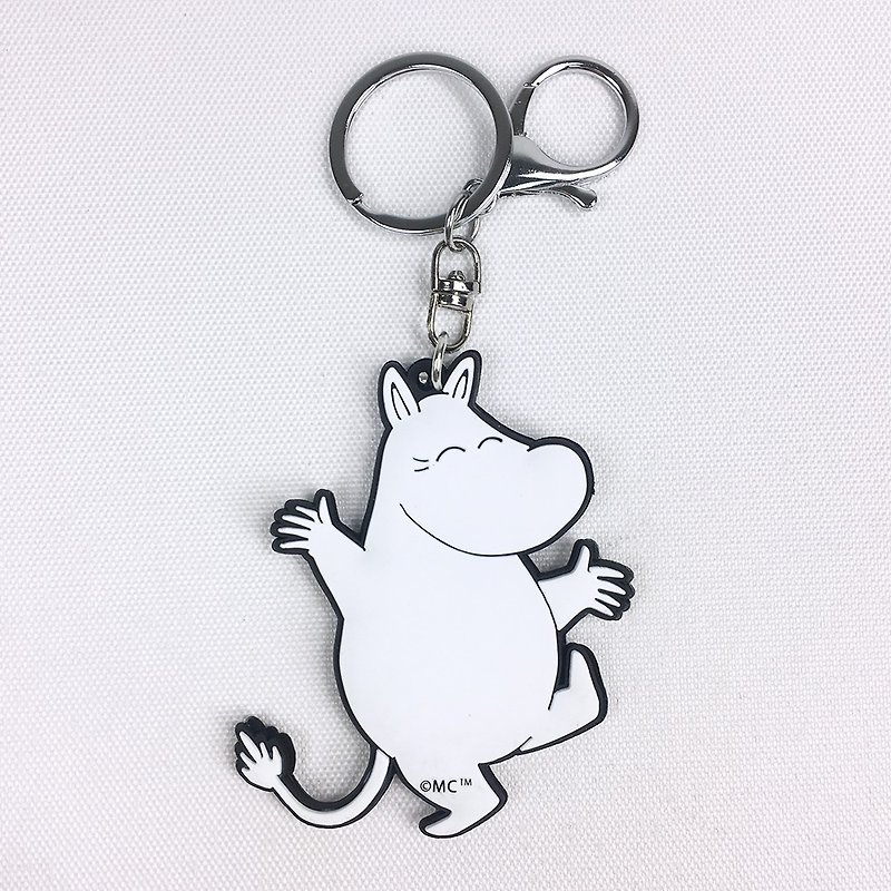 Moomin嚕嚕米授權-嚕嚕米鑰匙圈 - 鑰匙圈/鎖匙扣 - 紙 白色