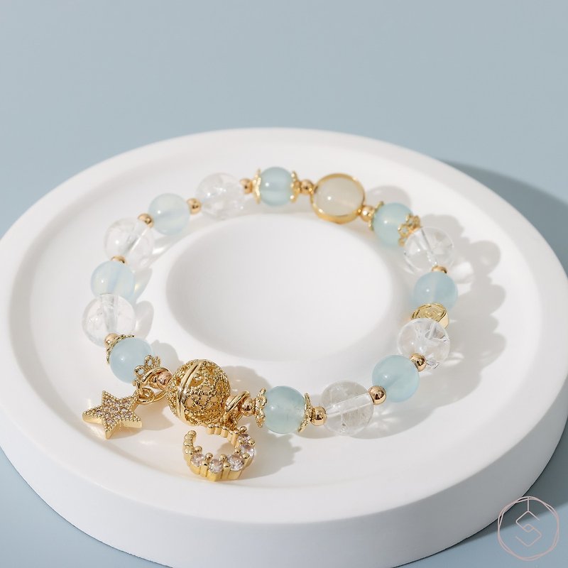 Lunar Eclipse | crystal bracelet - Bracelets - Crystal Blue