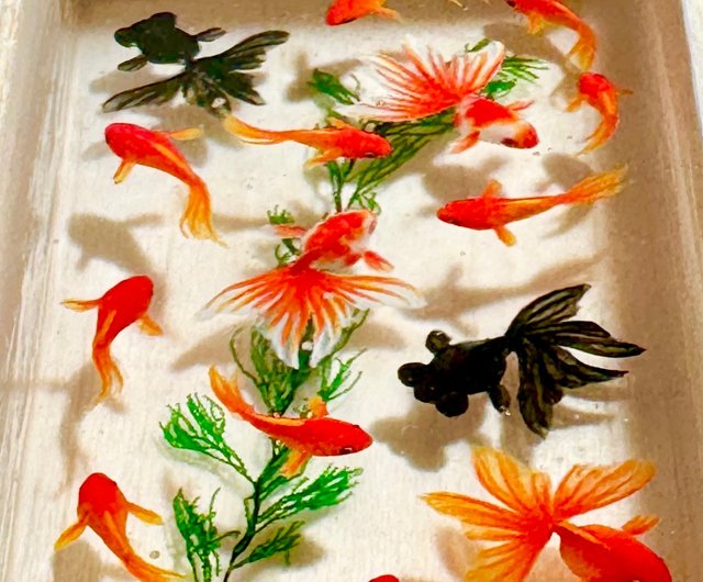 受注制作 金魚すくいセット ミニチュア 置物 - ショップ 池波屋