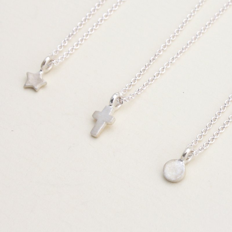 Mini Symbol Necklace - Necklaces - Sterling Silver Silver