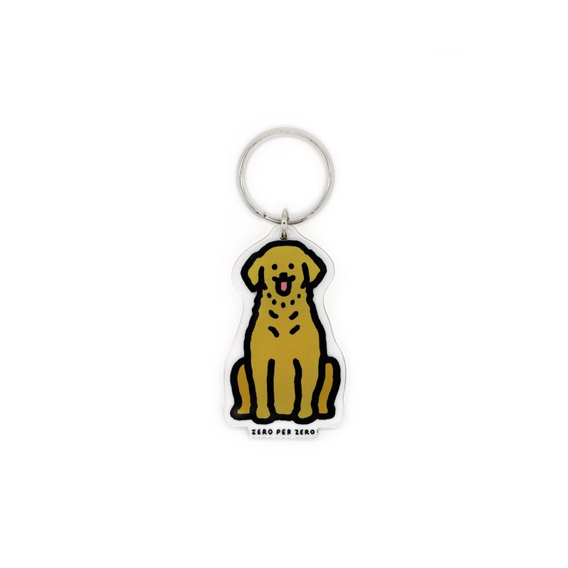 Flat Standing Keychain Golden Retriever - Keychains - Acrylic 