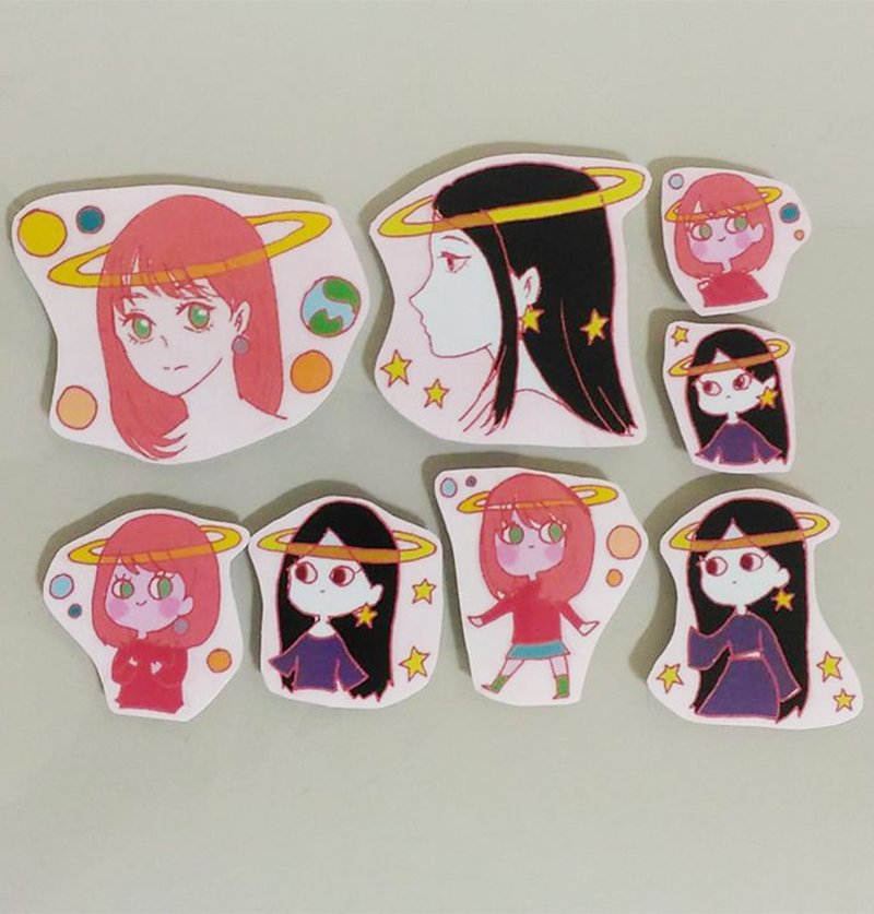 Planet Girl Sticker Pack - Stickers - Paper Pink