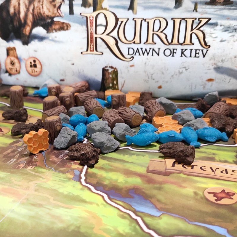 與 Rurik。基輔黎明棋盤遊戲兼容的豪華資源代幣 - 桌遊/牌卡 - 其他材質 