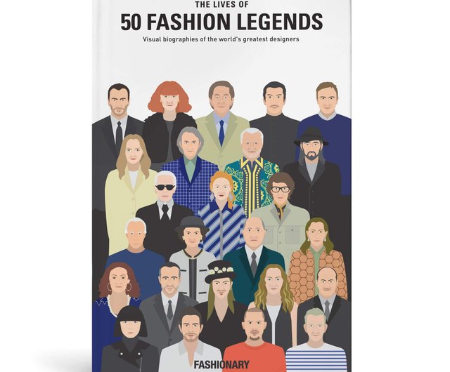 FASHIONARY-50人のファッションデザイナーの伝説的な物語 - ショップ