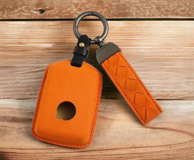 BVLGARI オレンジレザーキーホルダー Chipolo付き 気になる対象商品 BVLGARI Chipolo付き オレンジレザー