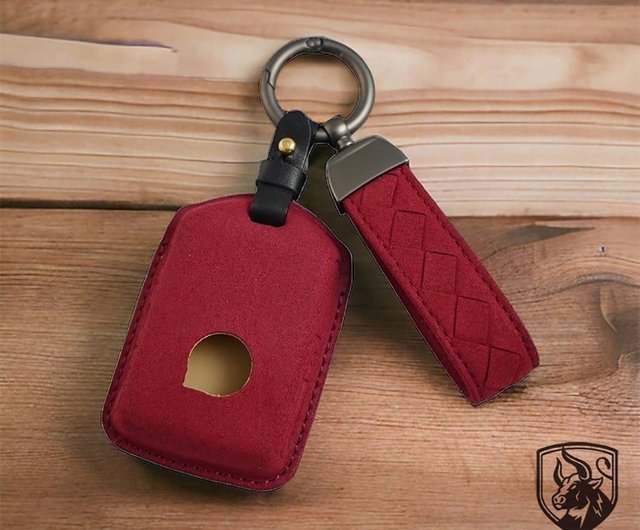 Cartier 赤 レザー キーホルダー 専用ケース付き 楽天市場