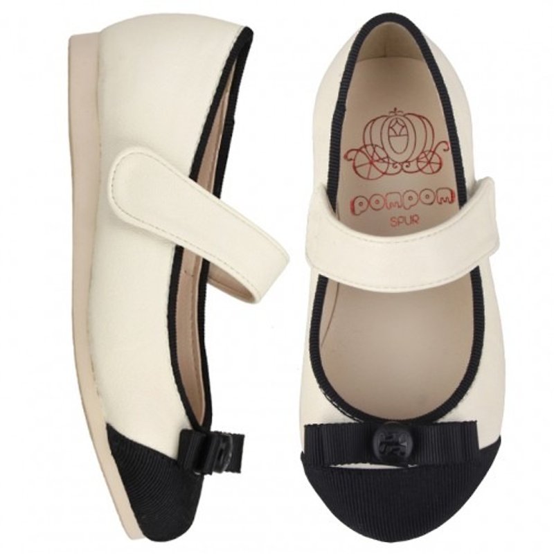 WITH FREE GIFT – SPUR Tidy lady's petite kid flats 16007 IVORY (Cannot be exchanged) - Kids' Shoes - Genuine Leather 