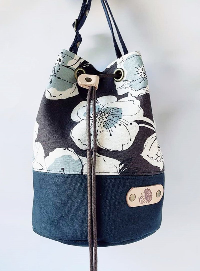 現貨/交換禮物首選/迷你水桶包/小花園系列/新色持續更新中 - 側背包/斜孭袋 - 棉．麻 