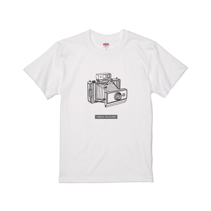 復古拍立得撕拉片相機 T-shirt | Camera Collection | A002 - 男 T 恤 - 棉．麻 多色