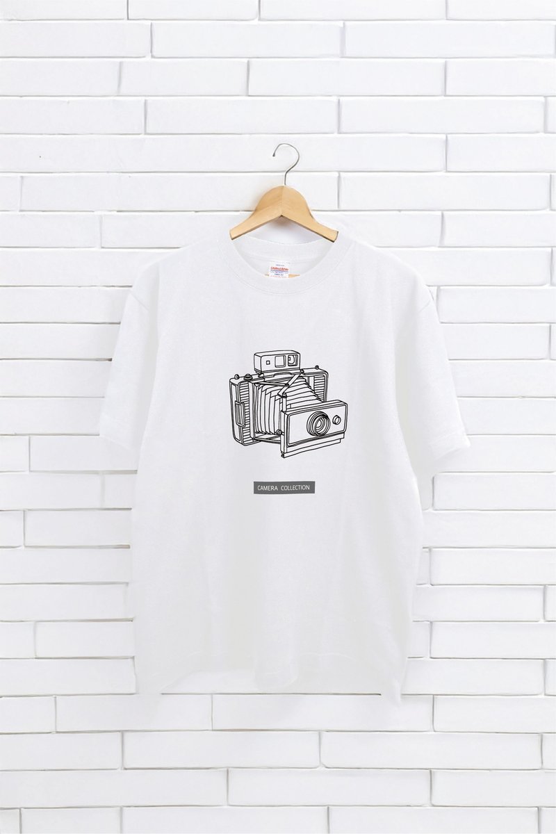 復古拍立得相機 T-shirt | A002 - 男装 T 恤 - 棉．麻 多色
