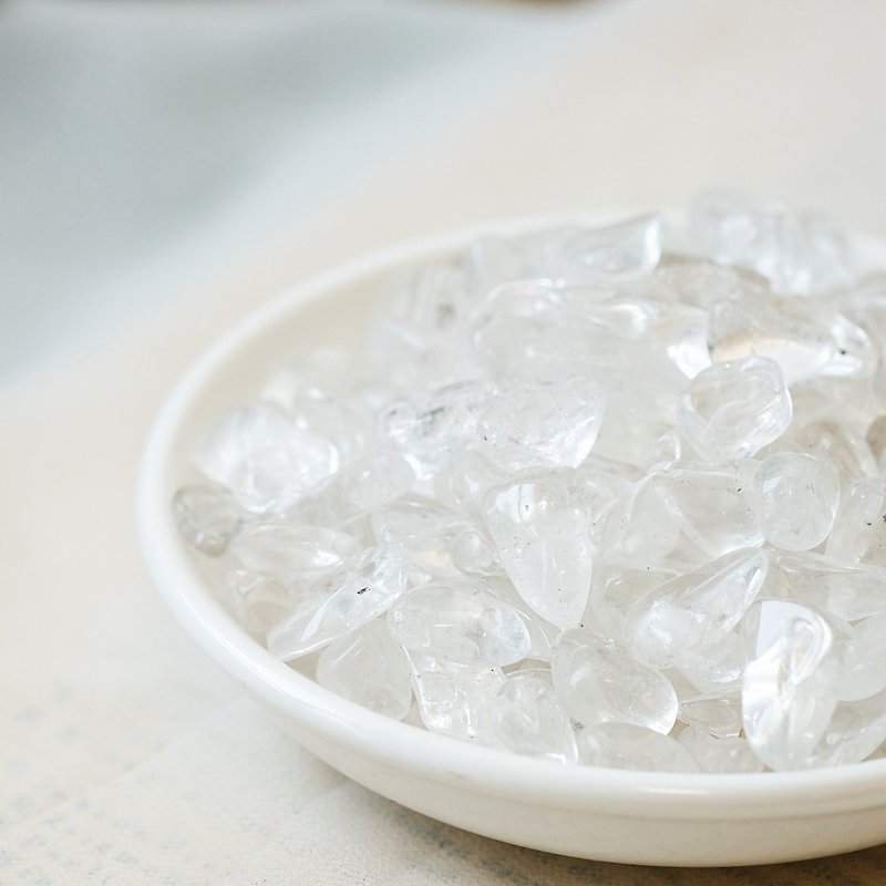 Add crushed Stone to buy white crystal - ของวางตกแต่ง - เครื่องเพชรพลอย ขาว