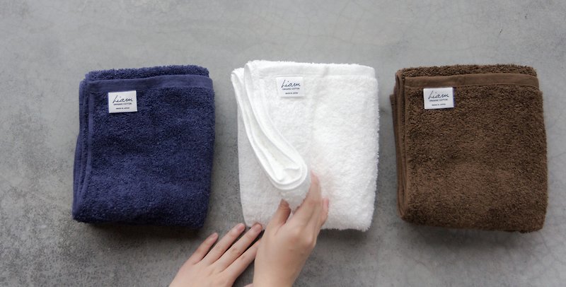 Japan's ultimate organic cotton towel - ผ้าขนหนู - ผ้าฝ้าย/ผ้าลินิน ขาว