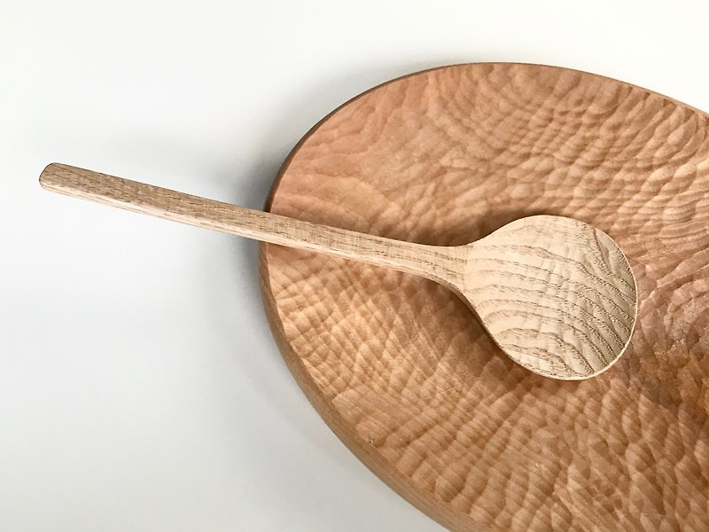 クリの木のサーバースプーン 大きめサイズ - 餐具/刀叉湯匙 - 木頭 金色