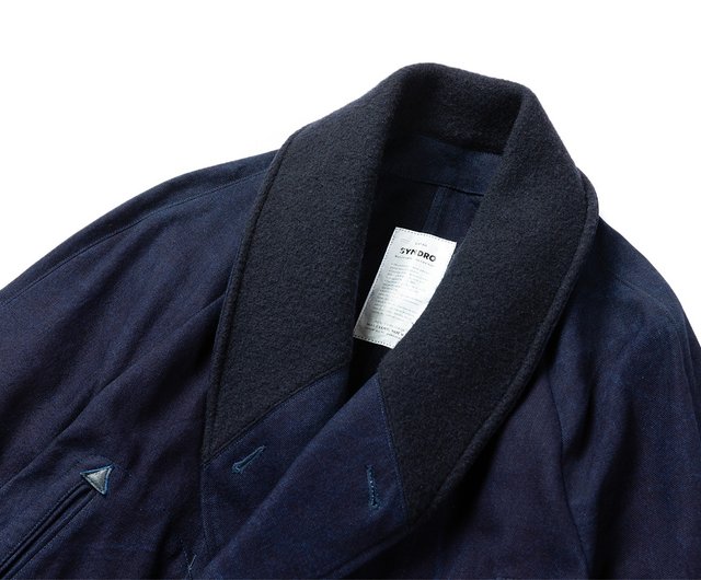 美品 neighborhood DEALER STRIPE C-COAT-