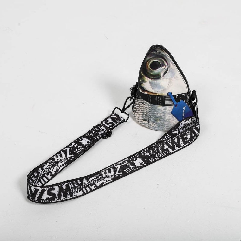 Milkfish Head Bag - อื่นๆ - ผ้าฝ้าย/ผ้าลินิน สีเทา