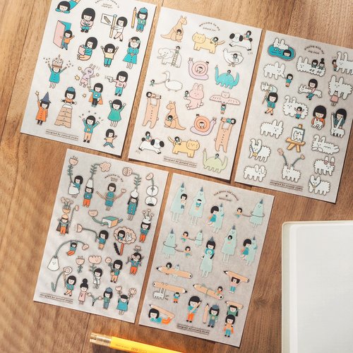 Mini Stickers - Random Packaging - Shop Yohand Studio Stickers - Pinkoi