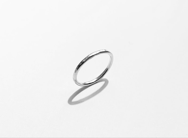 Order production-making textured thread rings - แหวนทั่วไป - เงินแท้ สีเงิน