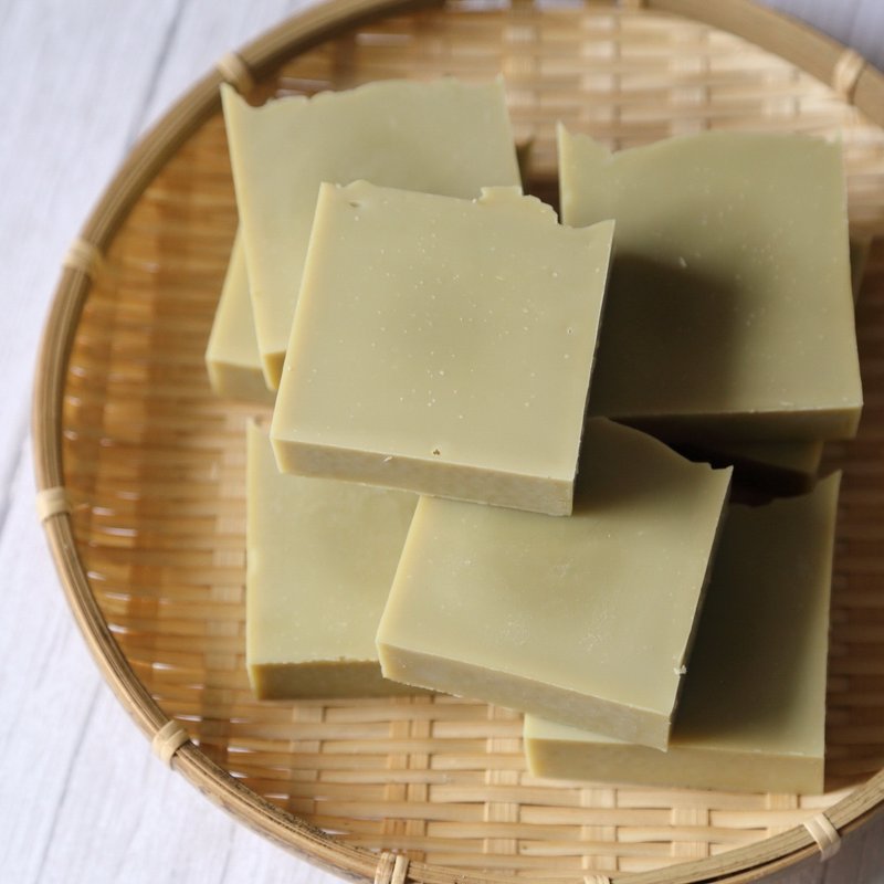 綠茶苦楝 // 手工冷製皂 - 肥皂/手工皂 - 環保材質 綠色