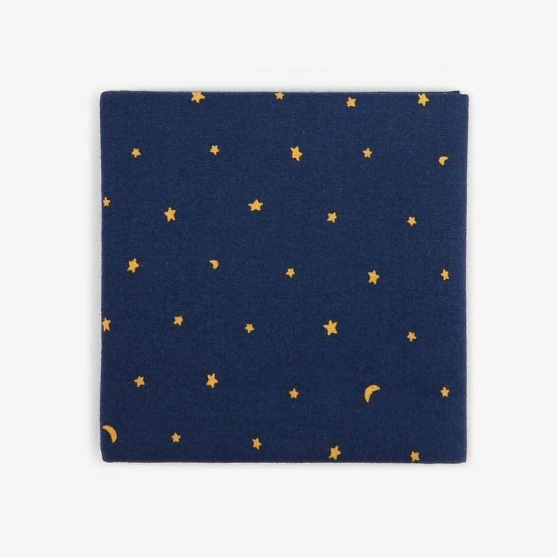 Dailylike Nordic Style Handkerchief 32 Starlight, E2D29748 - ผ้าเช็ดหน้า - ผ้าฝ้าย/ผ้าลินิน สีน้ำเงิน