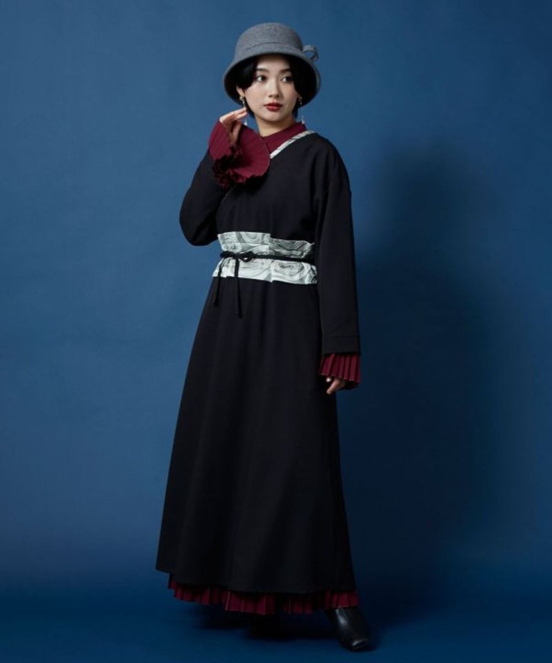 【熱門預購】花卉刺繡和風洋裝 (3色) 7CQ-5318 - 洋裝/連身裙 - 棉．麻 
