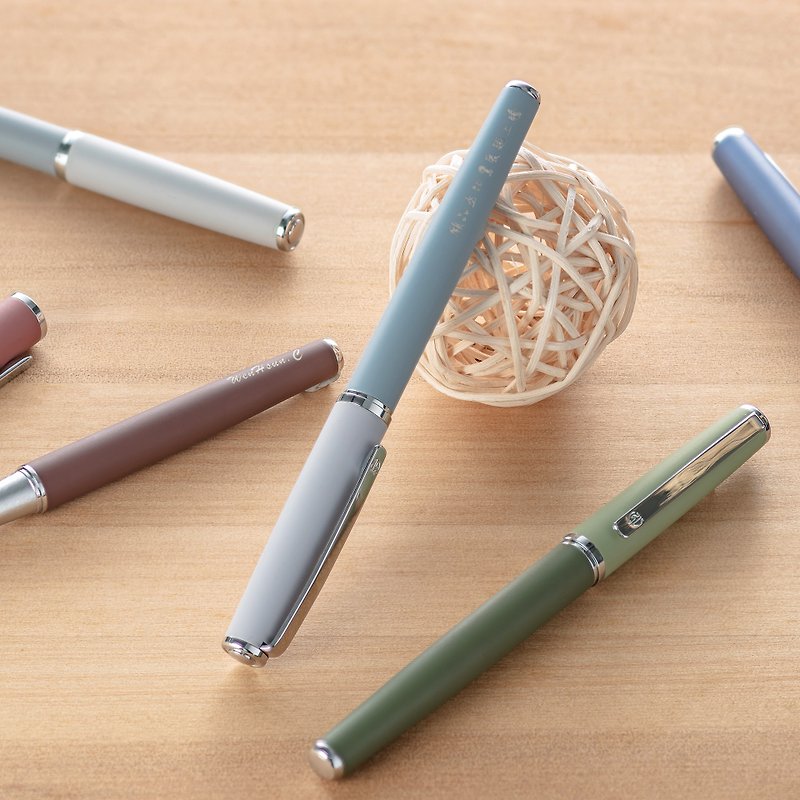 [Customized gift] Hongdian fountain pen multi-color/customized text/customized laser engraving - Fountain Pens - Other Metals Black