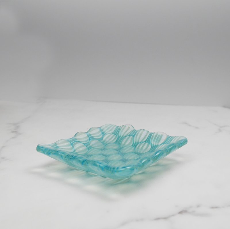 glass tableware little dish - Plates & Trays - Glass Blue