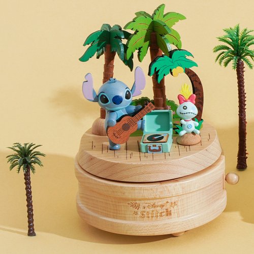 スティッチ オルゴールフィギュア 置物 数量限定品 Woonderful life台湾限定 ディズニー スティッチオルゴール