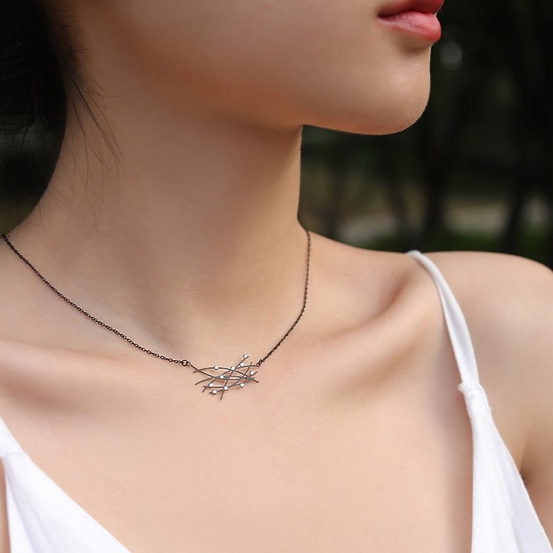 Constellation Necklace | Gemini | Clavicle Chain - Necklaces - Stainless Steel Gold